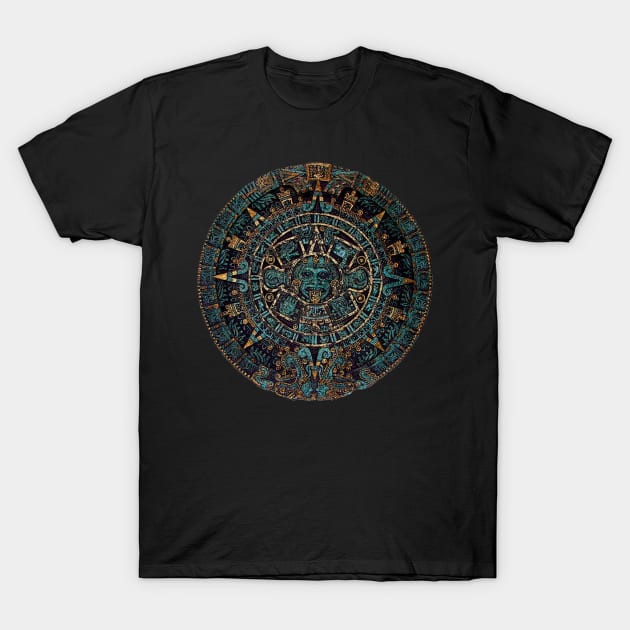 Aztec Tribal Artifact T-Shirt by ppandadesign